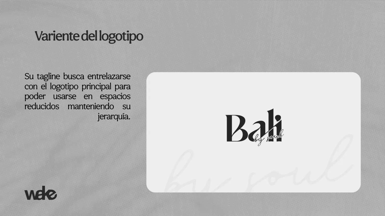 Manual de marca Bali by Soul, página 11 de 32.