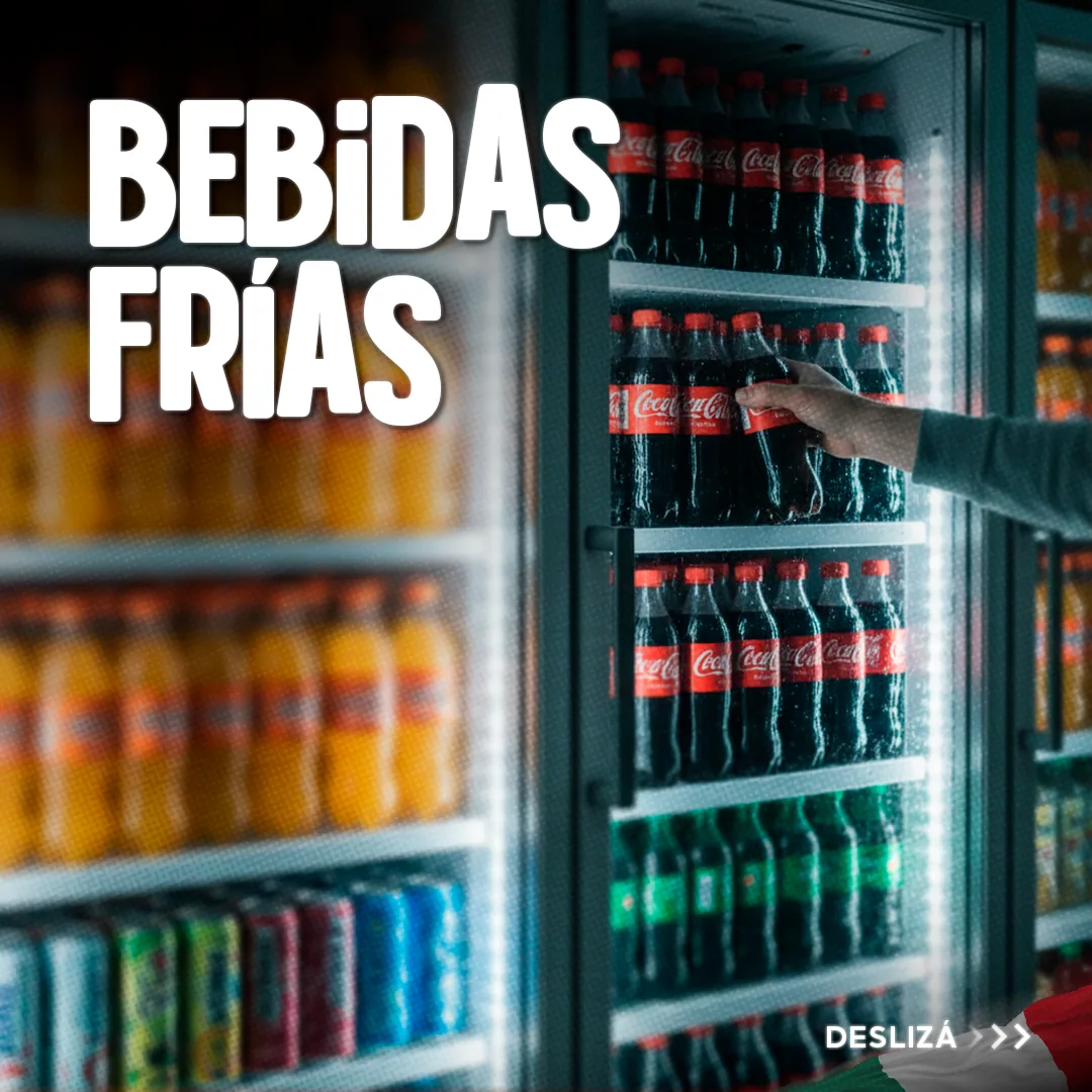 Slide de bebidas frías.