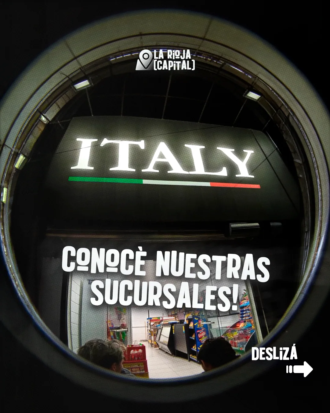 Portada del carrusel de sucursales de Italy.