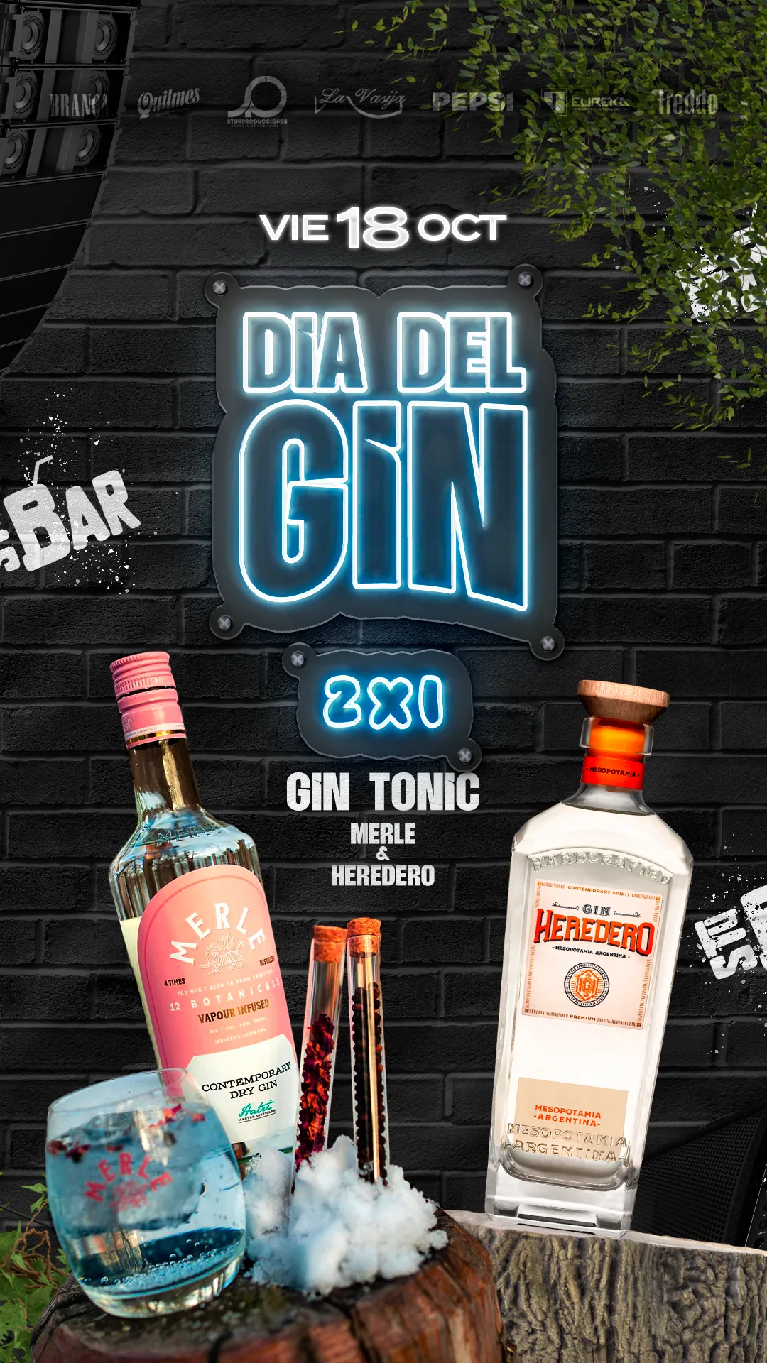 Flyer 'Día del Gin' de Stubar.